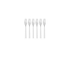 Gerlach G01-0011P-WICI-06PU-S1S1-01 Fourchette Ã Gateau 6 pcs, 18/10 Steel, Silber, 20 x 15 x 2,5 cm
