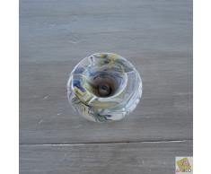 Yodeco - Cendrier anti fumÃ©e marbrÃ© blanc, jaune et bleu - Moyen modÃ¨le