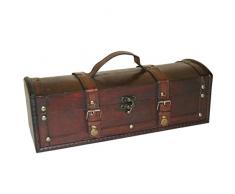Jones Home and Gift Coffre de Voyage Vintage en Longueur IdÃ©al pour Offrir du vin.