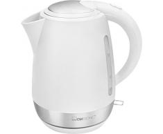 Clatronic W 3691 - Bouilloire 1,7 L avec filtre anti-calcaire - Arrêt automatique et manuel - Ãlément chauffant dissimulé - 2200 W Blanc WeiÃ