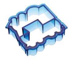 Moule en forme de train pour couper les croÃÂ»tes de pain de mie