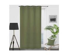 Soleil docre Alix Rideau, Polyester, Vert, 140 x 250 cm