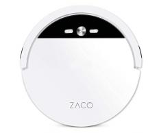 ZACO V4 â Aspirateur robot avec 4 modes de nettoyage et auto-charge â Capteurs intelligents pour poils danimaux â Idéal pour sols durs et tapis â Blanc perle