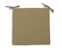Soleil docre Dessus de Chaise Alix Taupe, Polyester, Ecru, 40x40x3 cm