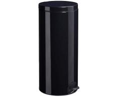 Poubelle Ã PÃ©dale, 30 L, Noir Graphite