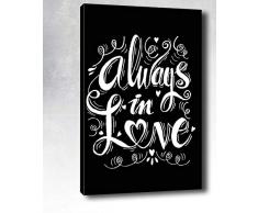 Bonamaison Peinture sur toile, multicolore, 70 x 100 cm - Conçu et fabriqué en Turquie