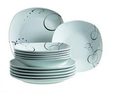 Domestic 921387 Assiettes Service de Table 12 PiÃ¨ces Chanson