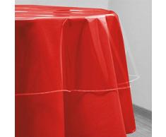 Soleil dOcre Nappe ronde transparente D. 180 cm CRISTAL