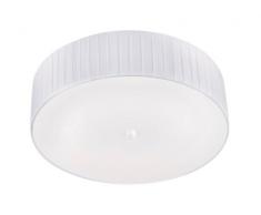 Oaks Lighting Kildara Plafonnier plissé Blanc Large
