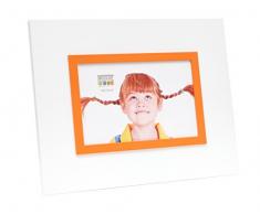 Deknudt Frames S67JK3 Cadre Photo avec Filet Blanc/Orange 13 x 18 cm