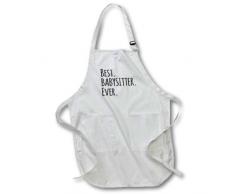 3dRose Tablier, Noir, 22Â x 76,2Â cm