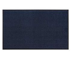 Tapis dentrée, antidérapant, Lavable, en Polyamide, diverses Couleurs, Couleur:Blau, Taille:90 x 150 cm