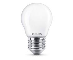 Philips ampoule LED Sphérique E27 43W Equivalent 40W Verre Blanc chaud