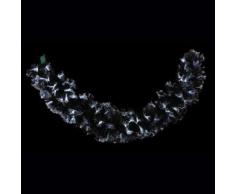 Autour de Minuit 5SAF148BC Las Vegas Guirlande avec 180 LED Fibre Optique Noir/Blanc 200 cm