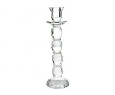 J. Kersten BV Bougeoir en Cristal Transparent 8,5 x 8,5 x 27,5 cm