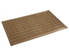 WENKO 17995100 Tapis de bain Bambou Marron FoncÃ© - face infÃ©rieure antidÃ©rapante, Bambou, Marron foncÃ©