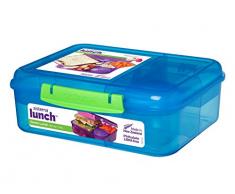 Gamelle Sistema Bento pour les fruits/pot de yaourt, 1,65Â l, Plastique, Couleur assortie, 18.5 x 21.8 x 7.7 cm