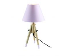 ZONS Lampe à Poser Scandinave 4 Couleurs H50cm Rose