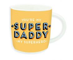 LEGAMI Liens aphorisme Bonjour Mug, Multicolore, 9Â x 9Â x 8Â cm Super Daddy 9x9x8 cm Multicolore