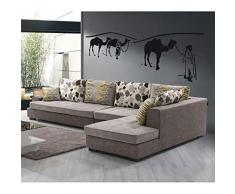 TATOUTEX Stickers Chameaux dans Le Desert - Rose, L 85cm x H 30cm