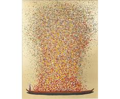 Kare Design Tableau, bateau avec motif de fleurs, Gold-rot, (HxB) 100x80cm