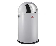 WESCO Poubelle Pushboy 175Â 531â76/Poubelle en Acier revÃªtu par pulvÃ©risation TÃ´le 35.0Â x 35.0Â x 63.0Â cm Gris