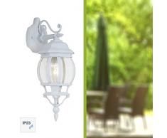 Brilliant 48682/05 Applique dExtÃ©rieure Descendante Aluminium/Verre/Plastique Blanc 25 x 50 cm