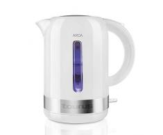Taurus Bouilloire AROA - 958517, 1,7L, 2200W, blanc et inox