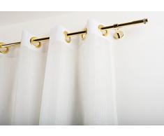 Tringle Ã Rideaux: Ã 20 mm sans Anneaux, L. 300 cm. en Laiton Poli â Complet