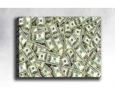 Bonamaison Peinture sur toile, multicolore, 40 x 60 cm - Conçu et fabriqué en Turquie