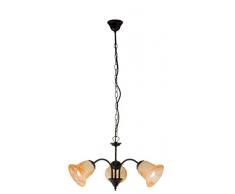 Lampe Luminaire Lustre Design Suspension Style Art Nouveau Brun Antique 3 LumiÃ¨res 1/4/751