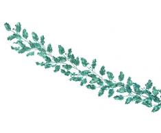 Festive Productions Guirlande de Houx Ã Paillettes 180Â cm, Plastique, Bleu Glace, 180 x 16 x 16 cm