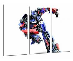 Tableau Moderne Photographique, Impression sur bois, Transformateurs bleus et rouges, Autobots, Optimus Prime,, 97 x 62 cm, ref. 26989