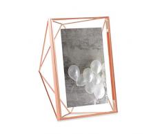 UMBRA Prisma Cadre photo filaire en mÃ©tal entre deux-verres Prisma, poser ou Ã accrocher, Pour 1 photo 13x18cm cuivre