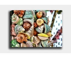 Bonamaison Peinture sur toile, multicolore, 40 x 60 cm - Conçu et fabriqué en Turquie