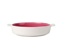 Villeroy & Boch Clever Cooking Rose Plat à four rond, 24 cm, Porcelaine Premium, Rose