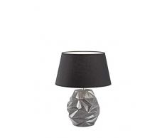 Fischer&Honsel 50286 Lampe de Table, CÃ©ramique, 60 W, Gris