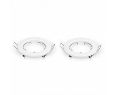 V-TAC SKU.3584 Coupelle Spot GU10 Blanc VT-778 x2, Plastique,et Autre materiaux, Profondeur : 30 mm