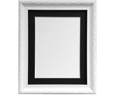 FRAMES BY POST Cadre Photo ap3025Â avec Support Noir 50Â x 40Â cm pour Photo 15Â x 15Â x 25Â cm Taille, en Plastique, en Verre, Blanc, 30Â mm de Large