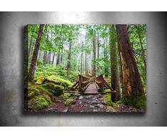 Bonamaison Peinture sur toile, multicolore, 70 x 100 cm - Conçu et fabriqué en Turquie