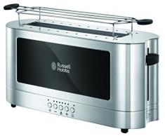 Russell Hobbs 23380-56 Toaster Grille Pain Elegance, 1 Fente Spécial Baguette - Acier Chromé