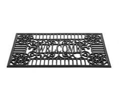 HMT 368006 Paillasson Caoutchouc Noir 75 x 45 x 1,2 cm