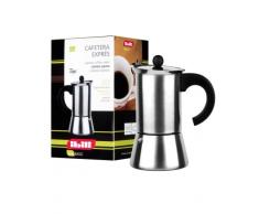 Ibili 611304 Cafetière Express Indubasic 4 Tasses Inox 18/10