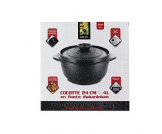 CUISY KC2290 Cocotte fonte Alu Gris 24 cm