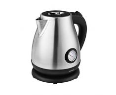 Venga! VG JK 3002 Bouilloire en acier inoxydable et plastique, 2Â 200Â W, capacitÃ© de 1,7Â l, ArgentÃ©