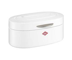 WESCO â Boite Ã Pain â Single Elly, Acier, Blanc, 32 x 19.4 x 14 cm
