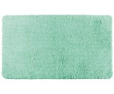 WENKO 23089100 Tapis de bain Belize, Turquoise, Polyester, 60 x 90 x 3 cm