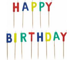 Kitchen Craft Sweetly Does It Bougies danniversaire Motif Happy Birthday