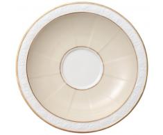 Villeroy & Boch 10-4390-1250 Sous-tasse à Petit-déjeuner Porcelaine Or 18,2 x 18,2 x 8,8 cm 1 Sous-tasse