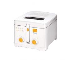 MPM MFR-08 Friteuse Ã©lectrique compacte 2,5 litres cuve amovible lavable antiadhÃ©sif, minuterie et rÃ©gulateur jusquÃ 190 Â°C, 1800 W